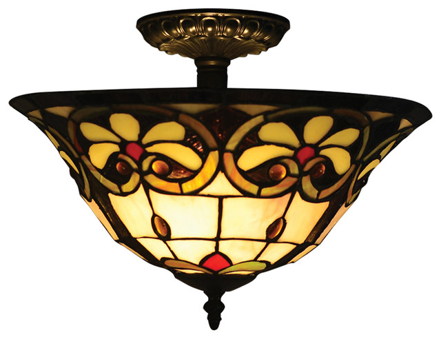 Dale Tiffany Reservoir Semi Flush Mount View In Your Room Houzz Reservoir Semi Flush Mount Victorian Ceiling Lighting