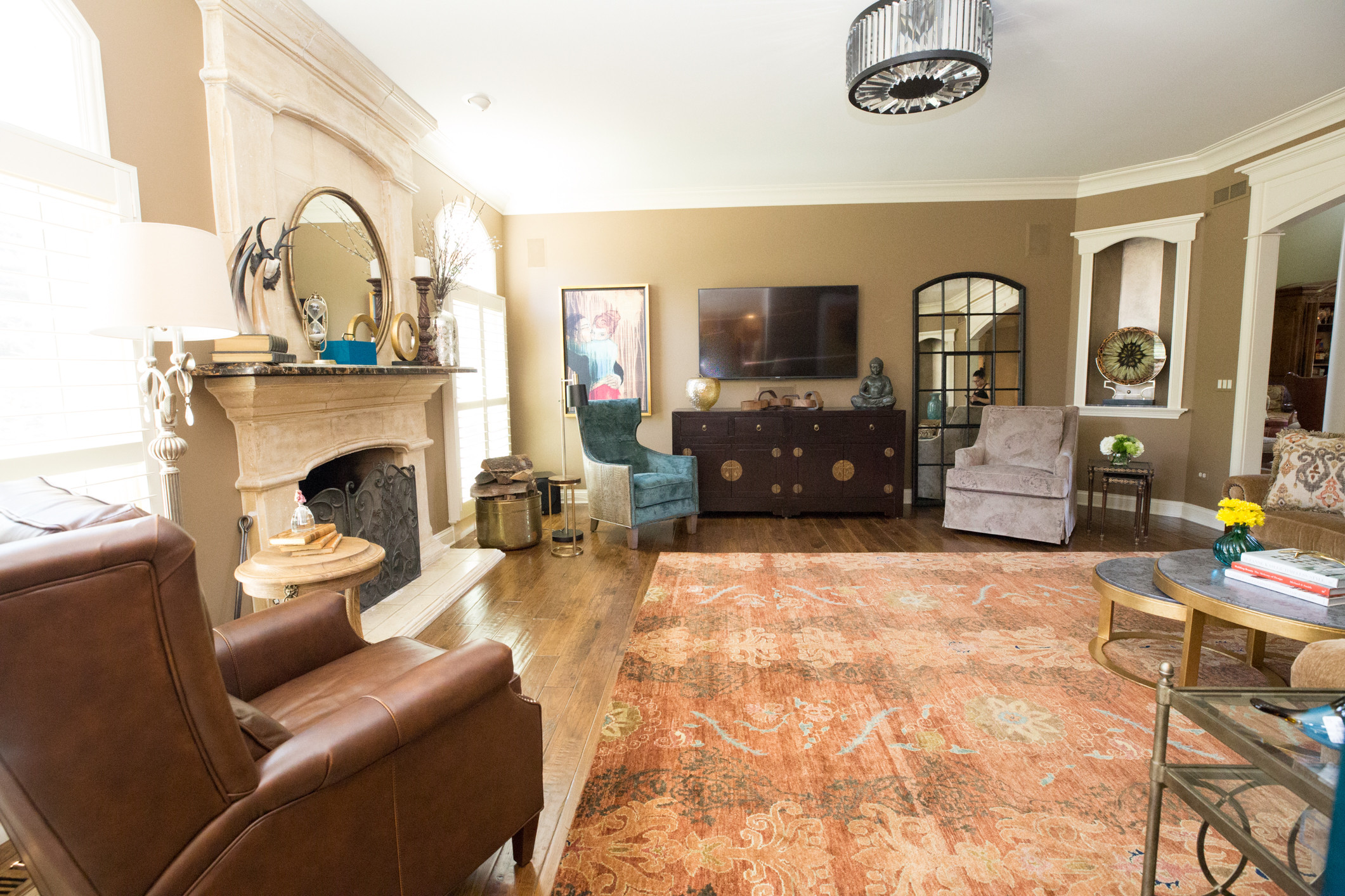 Eclectic Designed Living Room