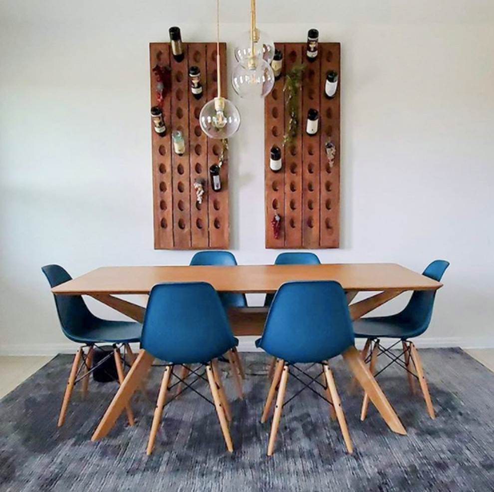 Mid-sized industrial dining room in Other.