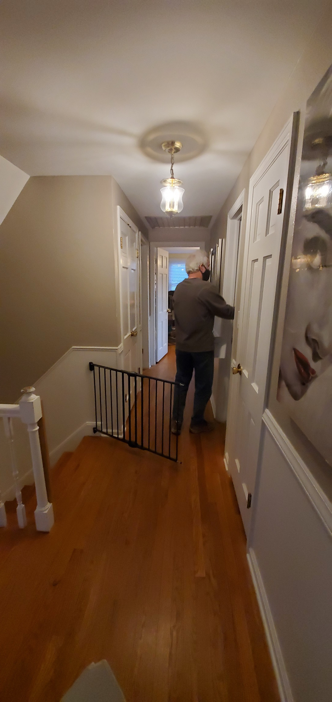 2-story transformation - 2nd level hallway "BEFORE'