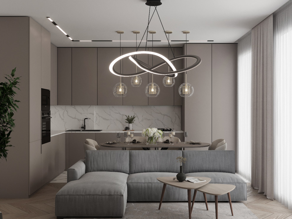 Гостиная с камином