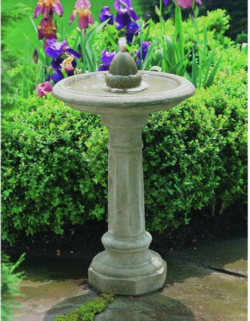 Campania International Acorn Bird Bath Fountain - FT-31-NA ...