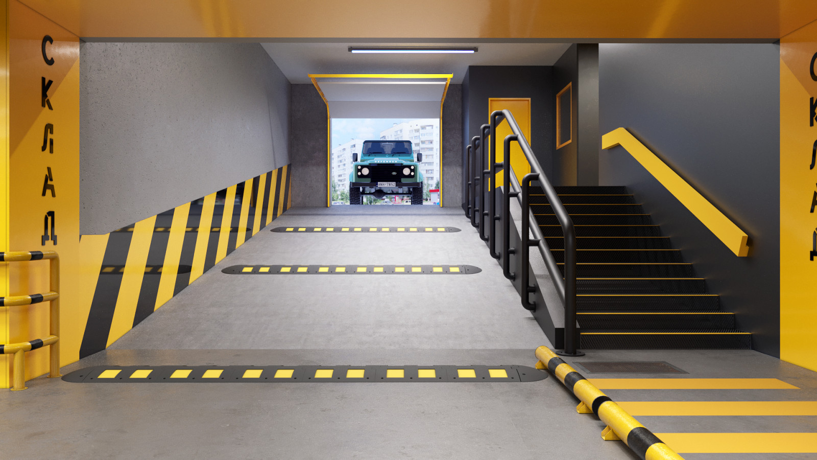 Интерьер складского помещения