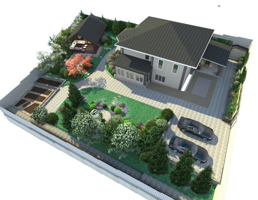 Благоустройство участка, в р-не г. Артем