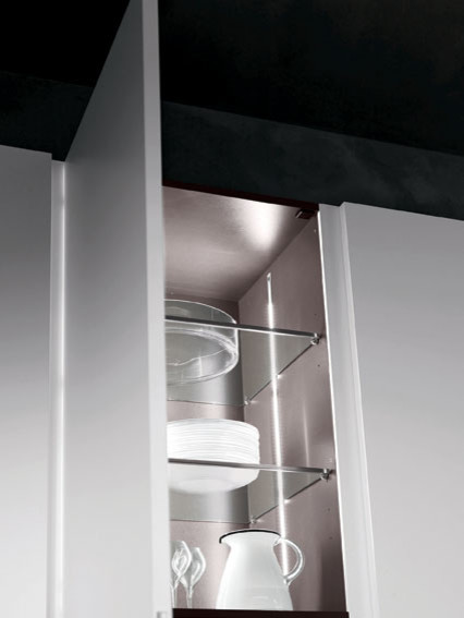 Elle - Brown stone White silk-effect lacquer lantlig-koek
