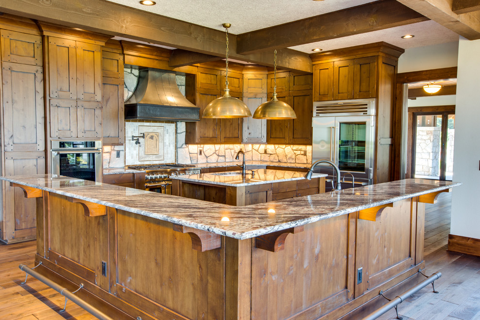 Mountain style kitchen photo in Portland