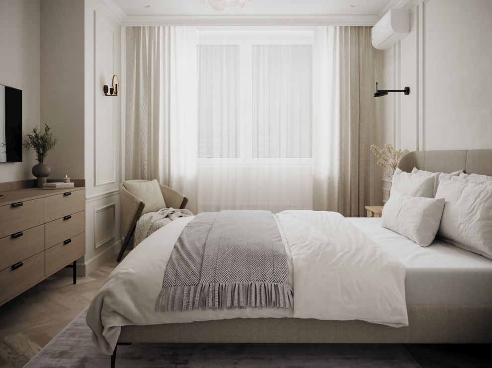 Уютная квартира в спокойных светлых оттенках