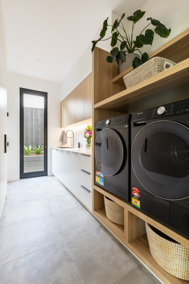 New Custom Home – Ringwood - Contemporary - Laundry Room - Melbourne ...
