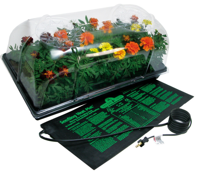 Hydrofarm 72 Cell Pack Dome Hot House With Heat Mat and Tray