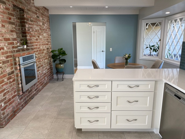 El Cerrito Hills Bright and Brick Kitchen