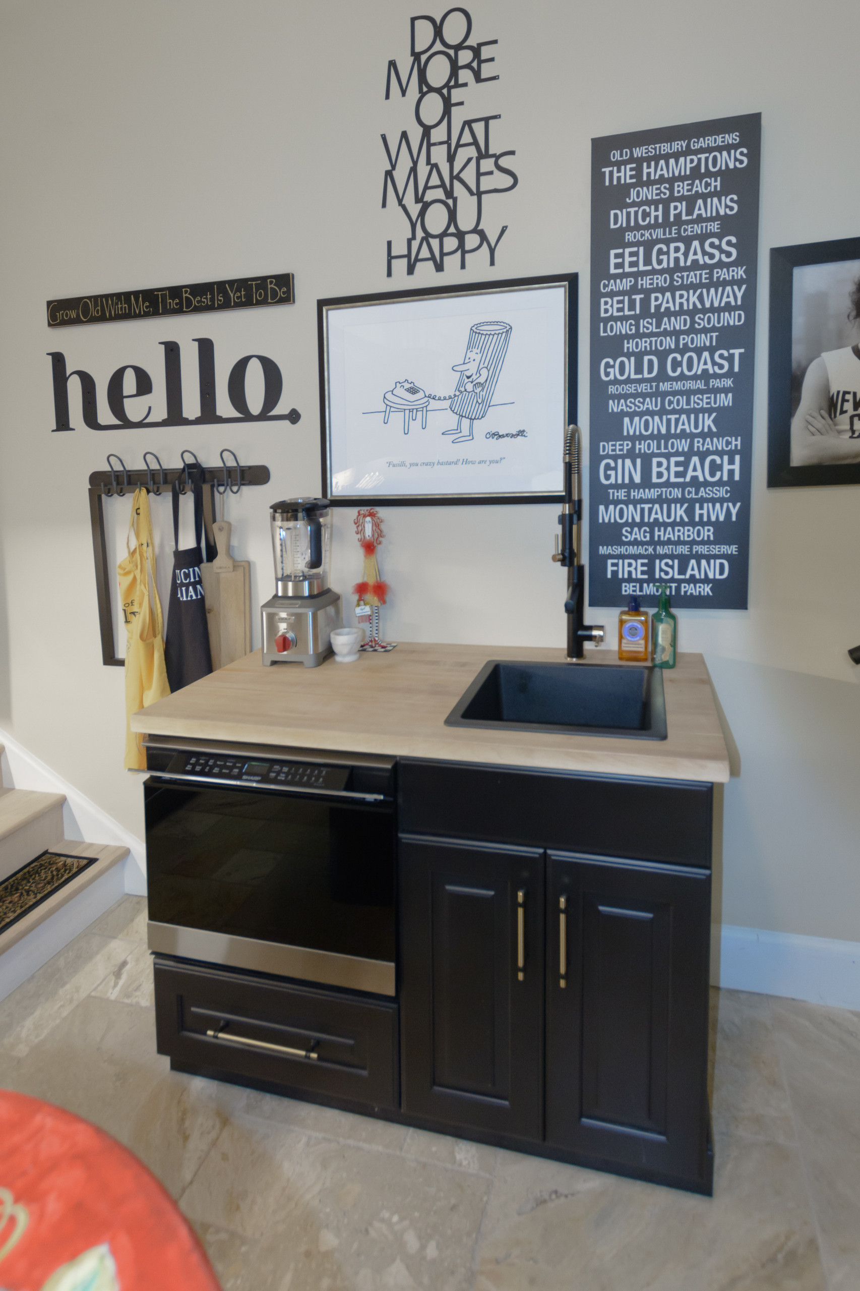 Wachesaw Italy inspired garage kitchen