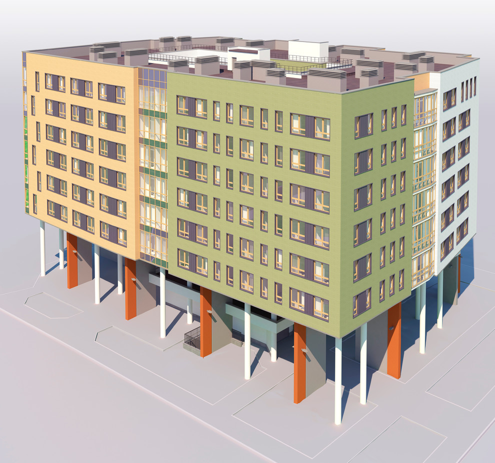 3-х секционный 7-этажный жилой дом с подземной стоянской г. Дубна