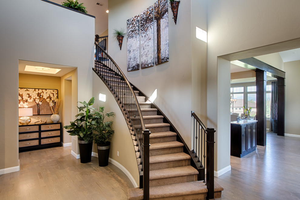 Staircase - transitional staircase idea in Denver