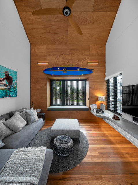Elanora House maritim-vardagsrum