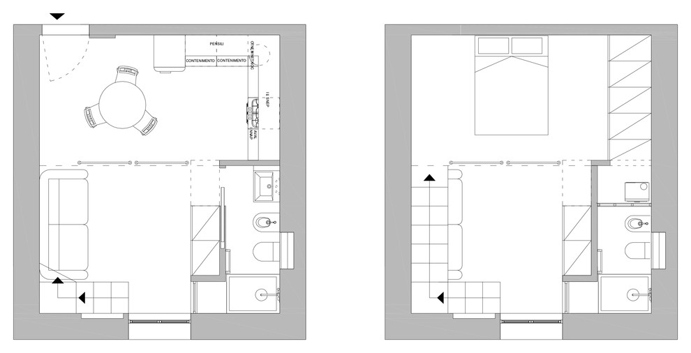 Monolocale via Forcella Milano