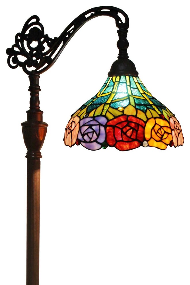 amora lighting tiffany style floor lamp