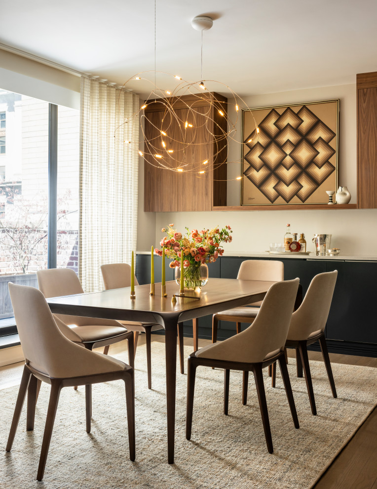 Tactile, Earthy City Escape - Contemporary - Dining Room - New York ...