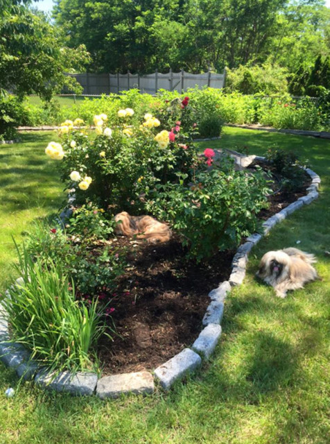 Retaining Wall Planters american-traditional-garden