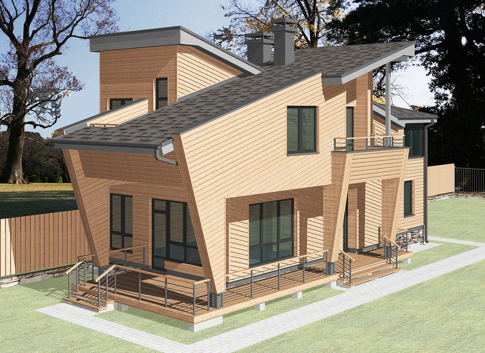 каркасный деревянный дом