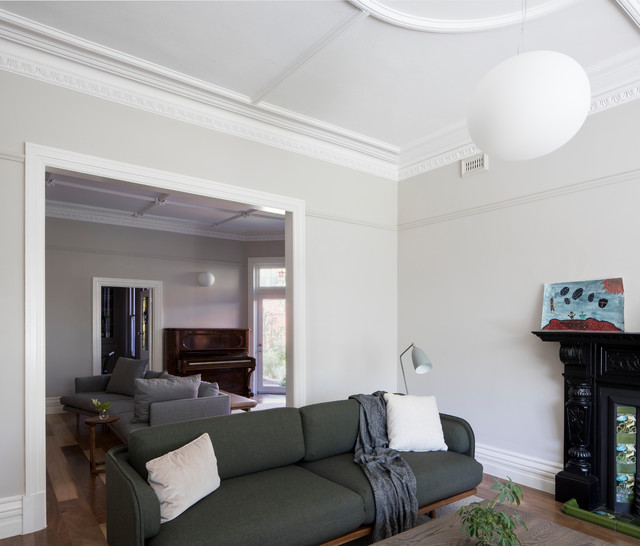 Grace Park House amerikansk-craftsman-dagligstue