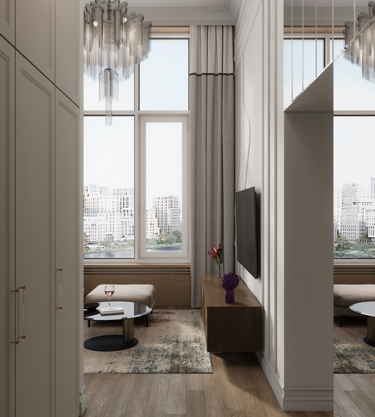 ДИЗАЙН ДВУХУРОВНЕВОГО ПЕНТХАУСА В ЖК "NOW"