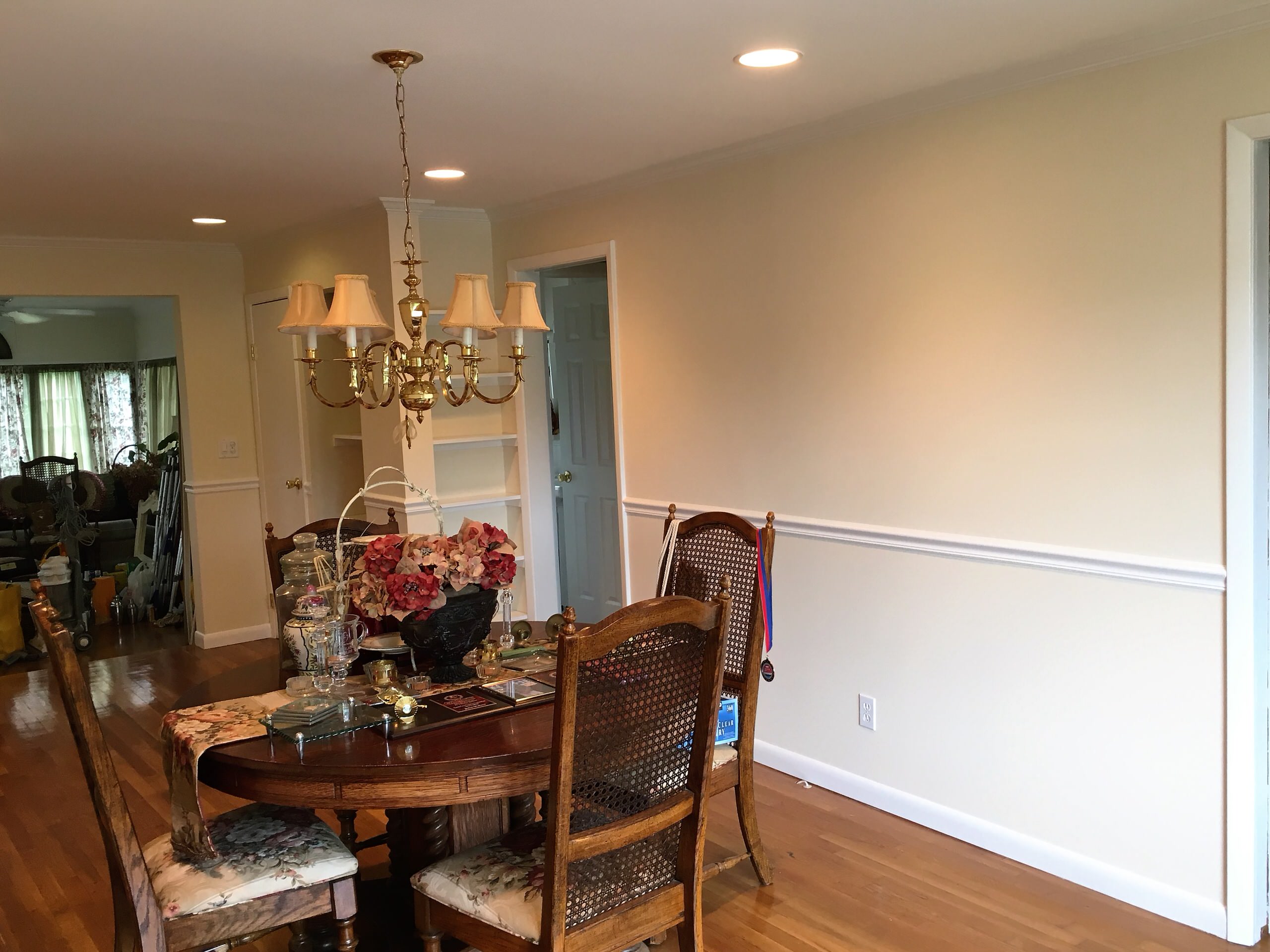 Fresh coat of Paint on Dining room walls