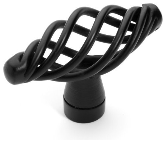 Birdcage Cabinet Knob Black Traditional Cabinet And Drawer