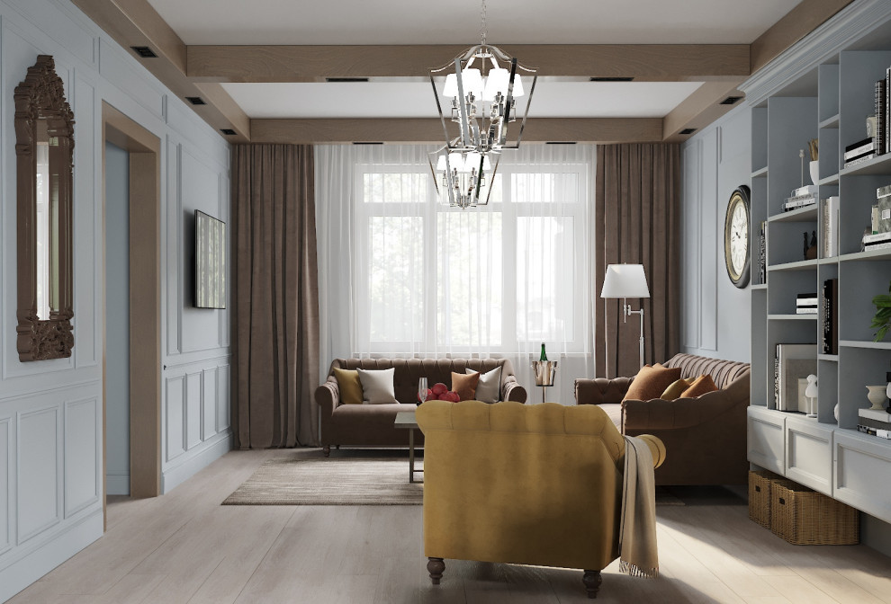 Гостиная для семьи из 3-х человек , 32 кв.м  г. Омск.