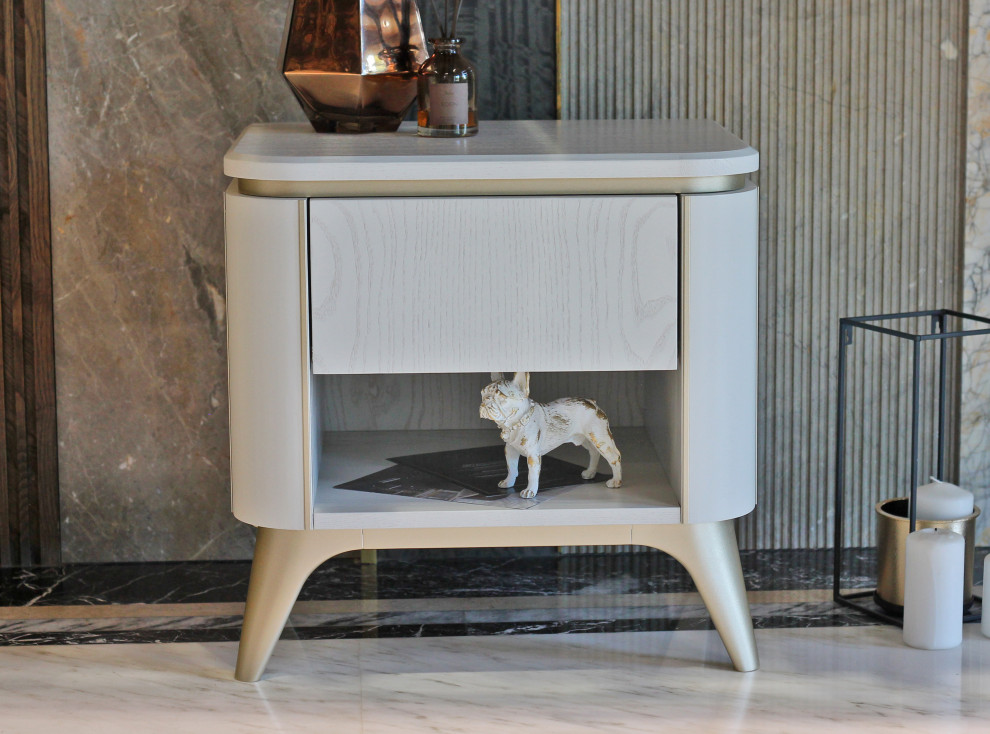 Прикроватная тумба Luna на ножках / цвет Эстелла