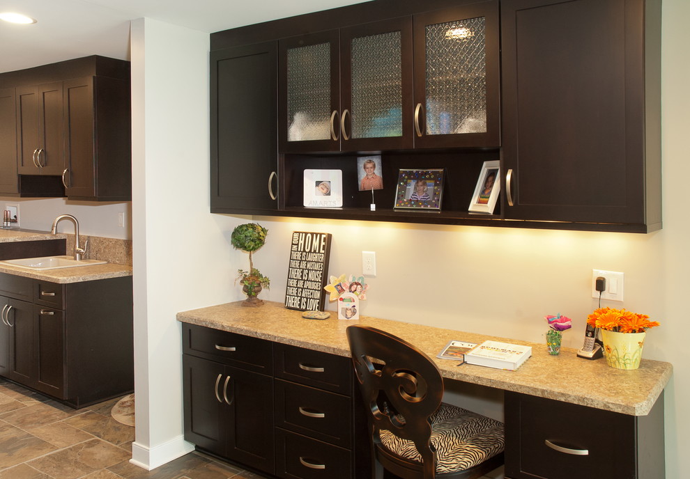 Transitional home office in Cleveland.