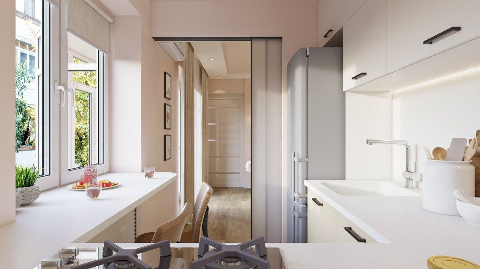 Дизайн двухкомнатной квартиры 44 м2