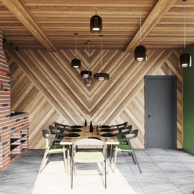 Дизайн  зоны барбекю