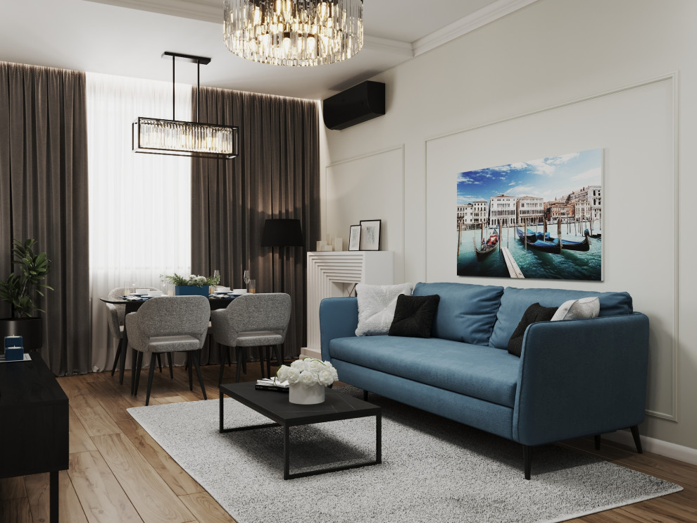 Дизайн интерьера трехкомнатной квартиры "Квартира в стиле современная классика"