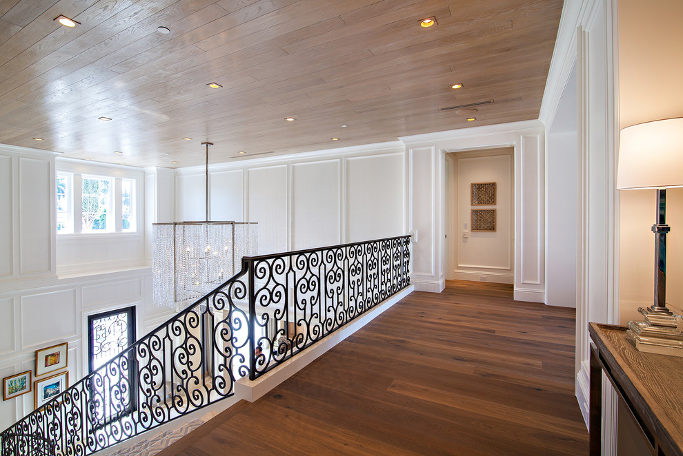 Inspiration for a huge transitional curved staircase remodel in Miami