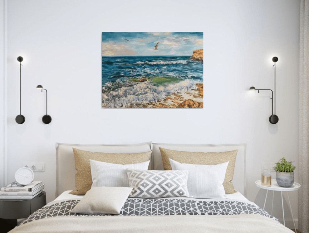 Спальня - Дизайн интерьера - Картины художницы Дианы Маливани (1)