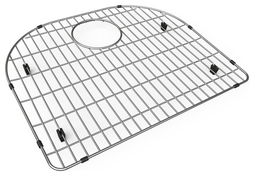 Elkay Stainless Steel Bottom Grid, Polished Stainless Steel Kitchen Sink Accessories by The