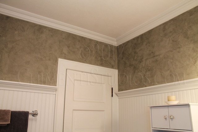 Italian Wall Finishes american-traditional-bathroom