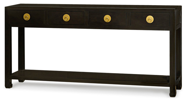 Elmwood 72 Black Ming Console Table Asian Tables By Elmwood 72 Black Ming Console Table