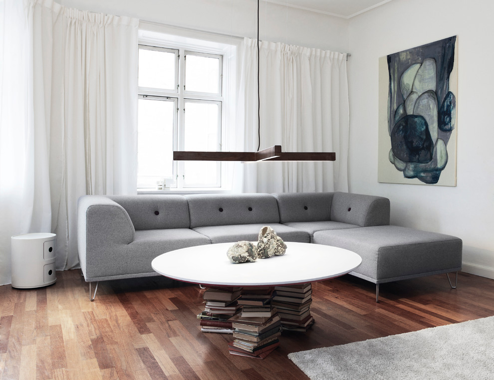 This is an example of a scandinavian living room in Copenhagen.