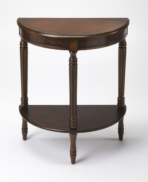 butler specialty company mozart light hand painted demilune console tabl butler specialty company mozart light hand painted demilune console tabl
