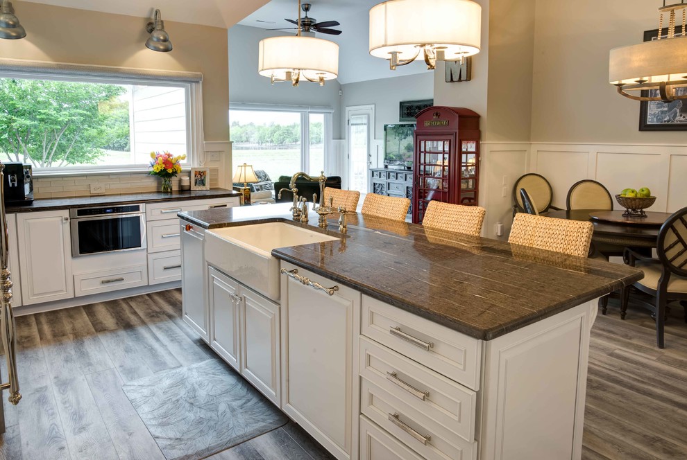 Transitional White Kitchen Remodel Cary, NC - Transitional - Kitchen ...