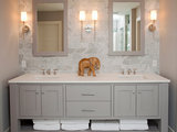 Beach Style Bathroom by REFINED LLC