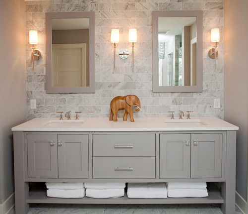 A Better Alternative To 4 Inch Tall Backsplash - Pictures Of Bathroom Vanities Without Backsplash