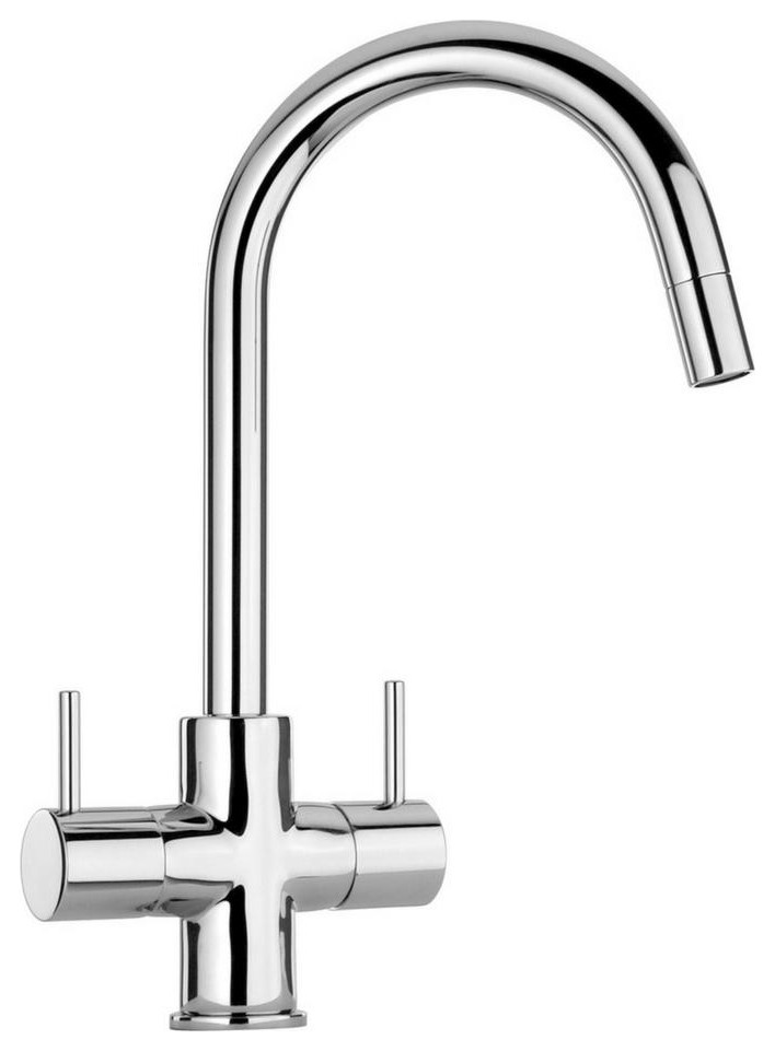 Latoscana 78CR491 Elba Two Handle Pull-Down Kitchen Faucet In Chrome
