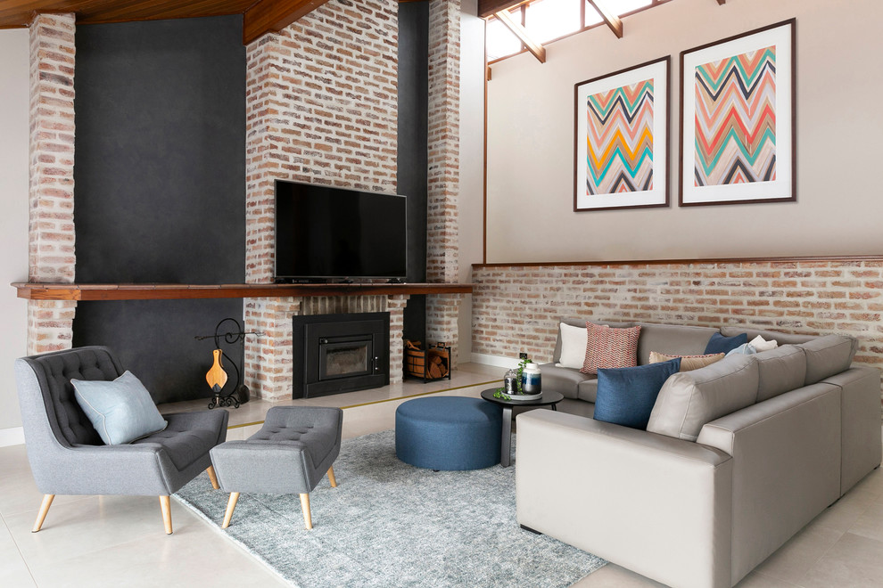 Contemporary living room in Sydney.