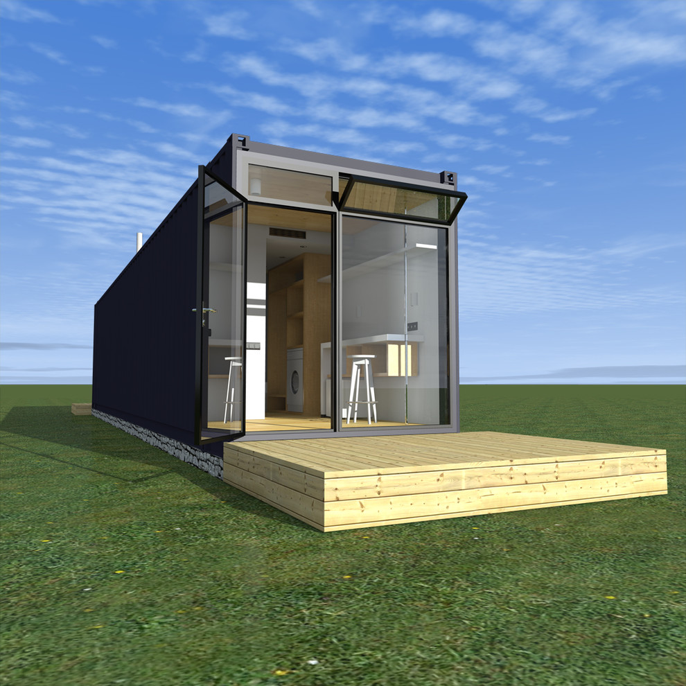 Два гостиничных номера в одном 45-ft морском грузовом контейнере