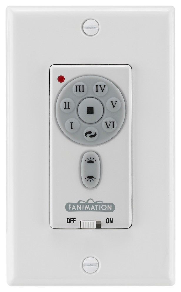 Wall Control DC Motor, White Contemporary Ceiling Fan Accessories by Fanimation Houzz