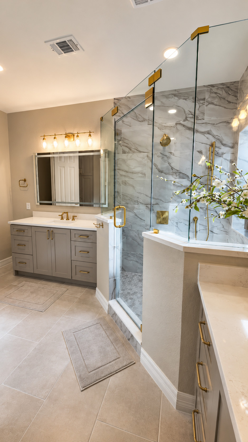 McKinney TX - Tub to Walk-in Shower Conversion