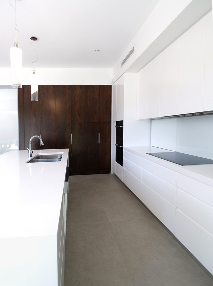 Photo of a contemporary one-storey kitchen in Sydney.