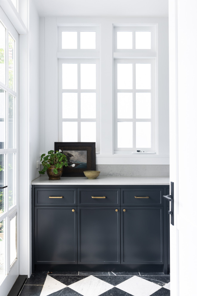 Design ideas for a transitional laundry room in Sydney.